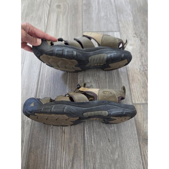 Keen Newport Sandals Mens 10 Khaki Green Brown Leather Hiking Waterproof main image 7